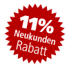 11% Neukunden-Rabatt!